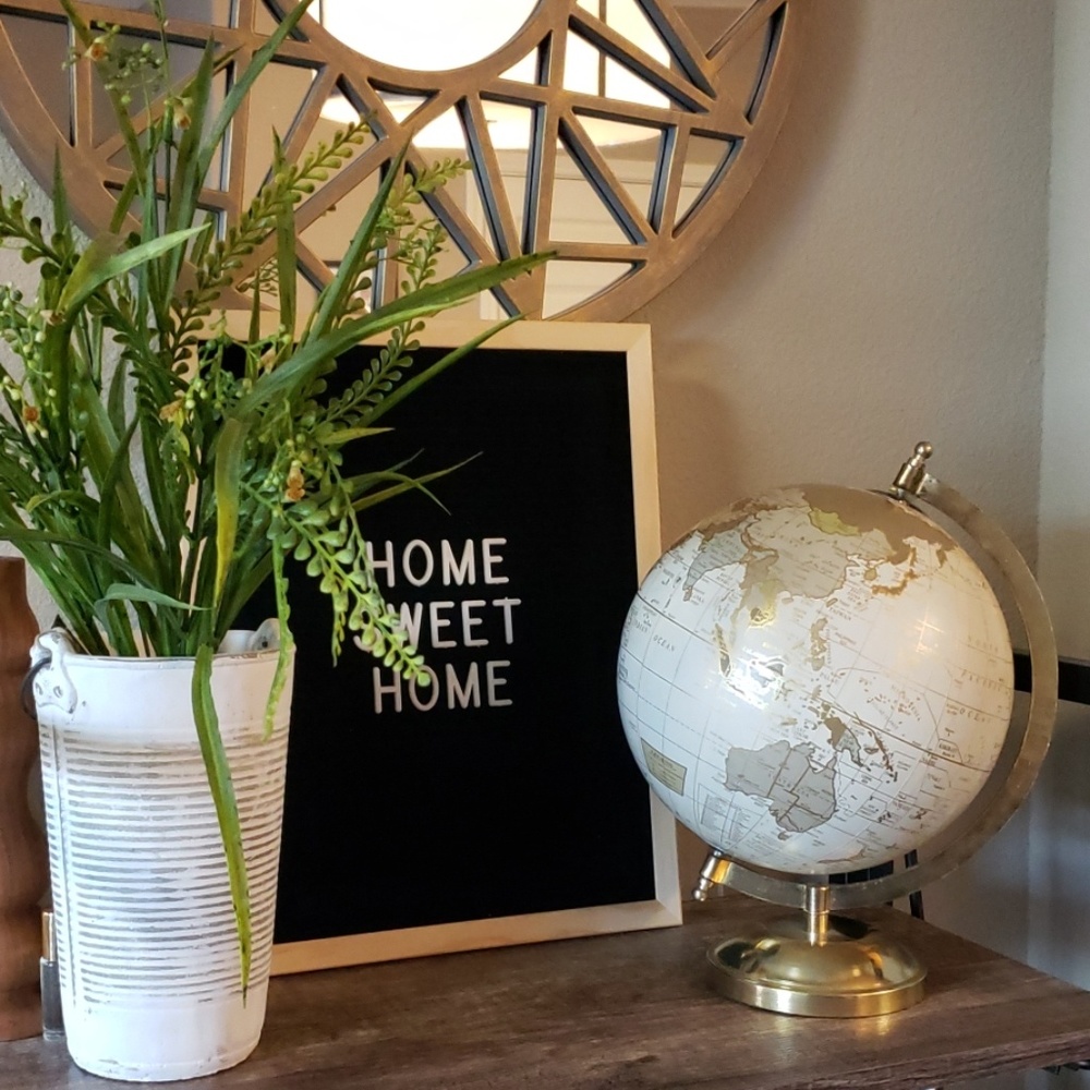 Small World Globe in Gold